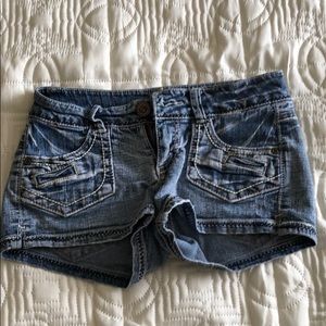 Blue jean shorts